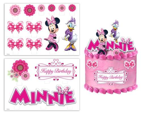 Minnie Mouse Edible Icing Image Scene Setter - Click Image to Close